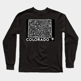 Colorado Map Long Sleeve T-Shirt